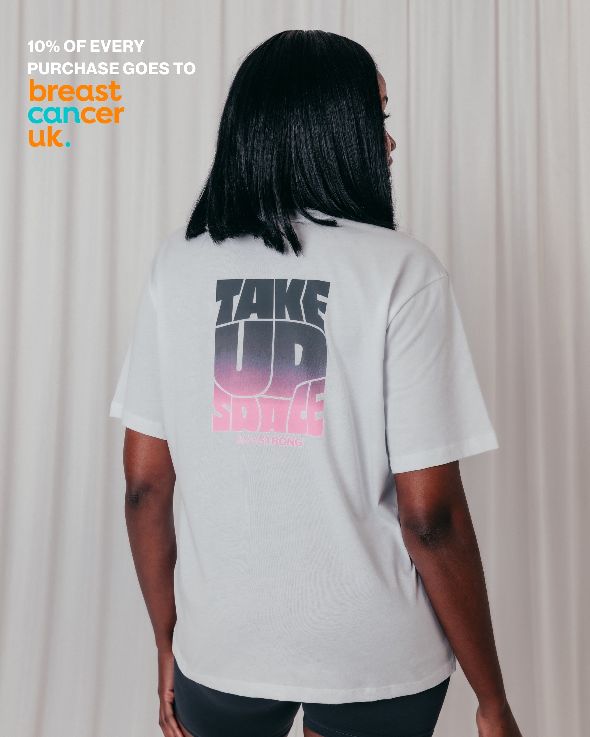 Take Up Space Boyfriend Tee - White
