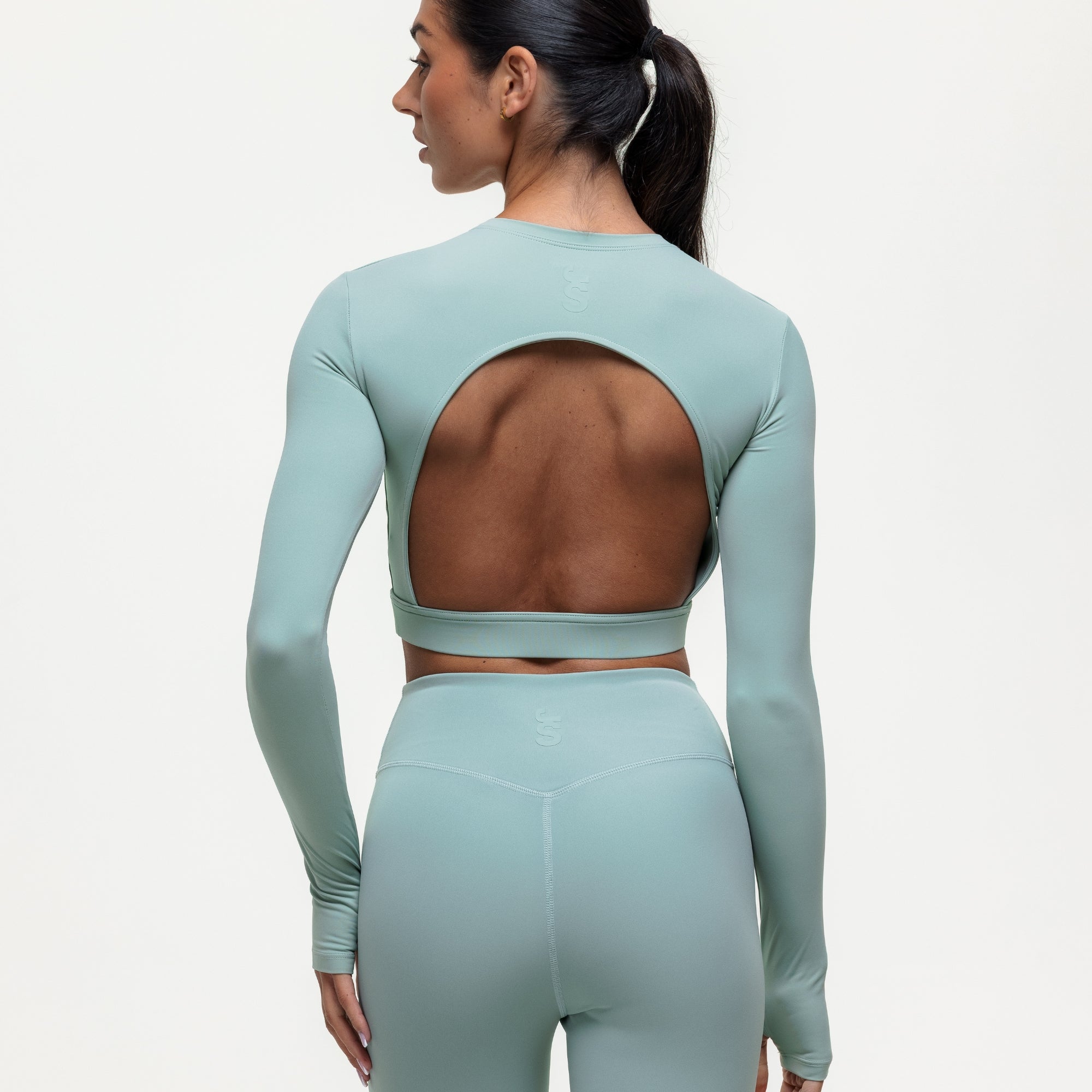 Karma Long Sleeve Crop Top - Seamoss