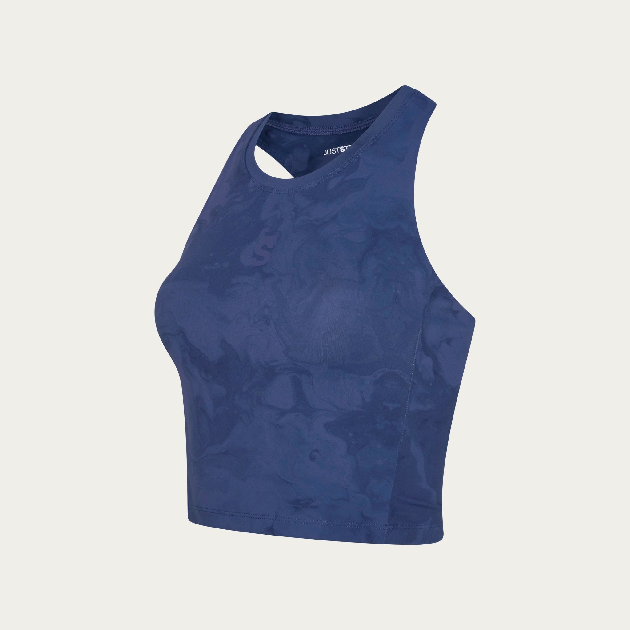 Training Crop Tank - Indigo Marble