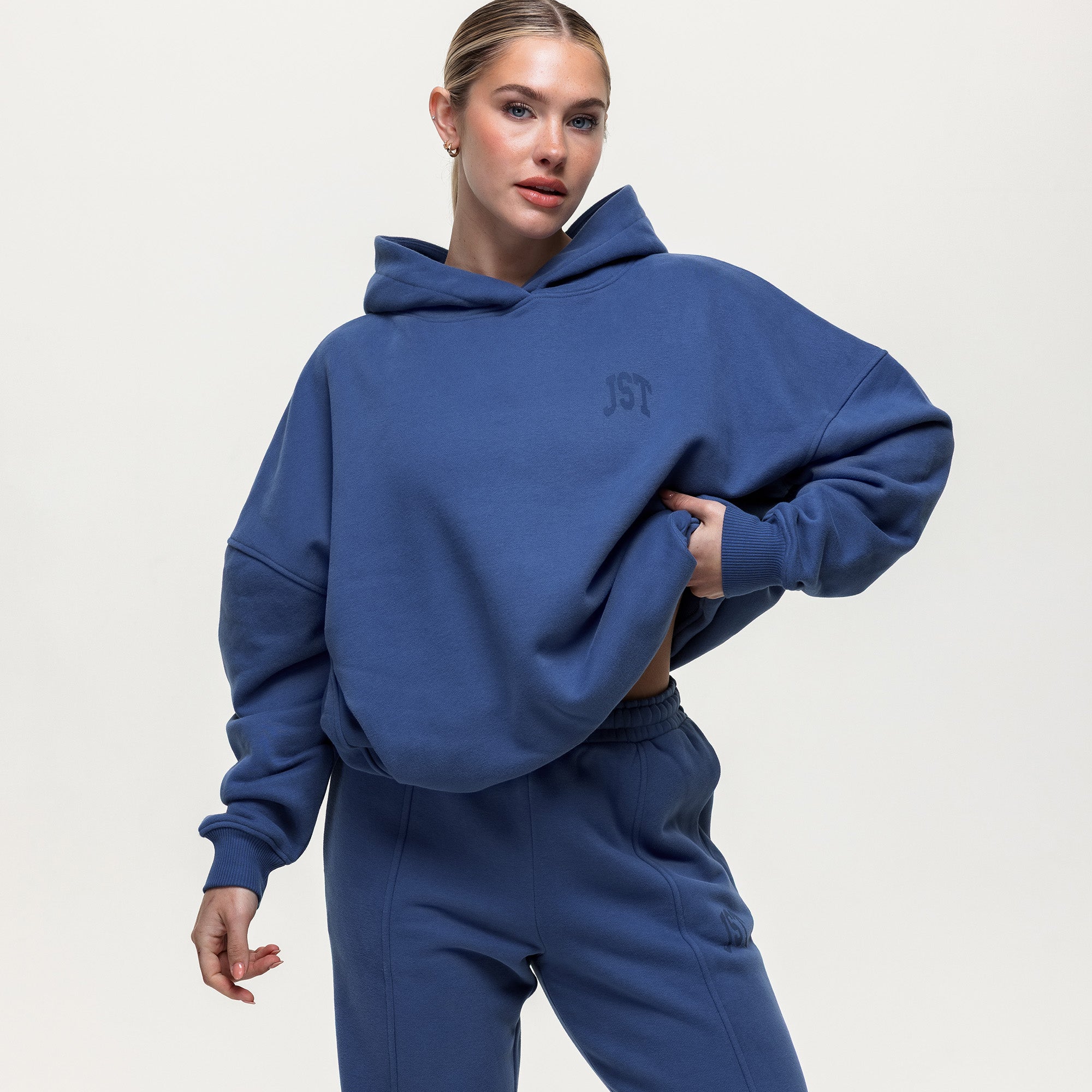 Throw On Oversized Hoodie - Vintage Indigo