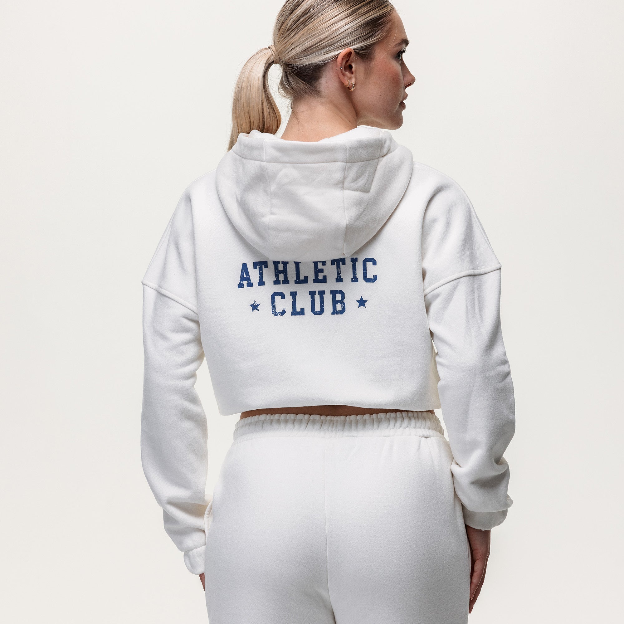 Training Club Crop Zip Up - Vintage Stone