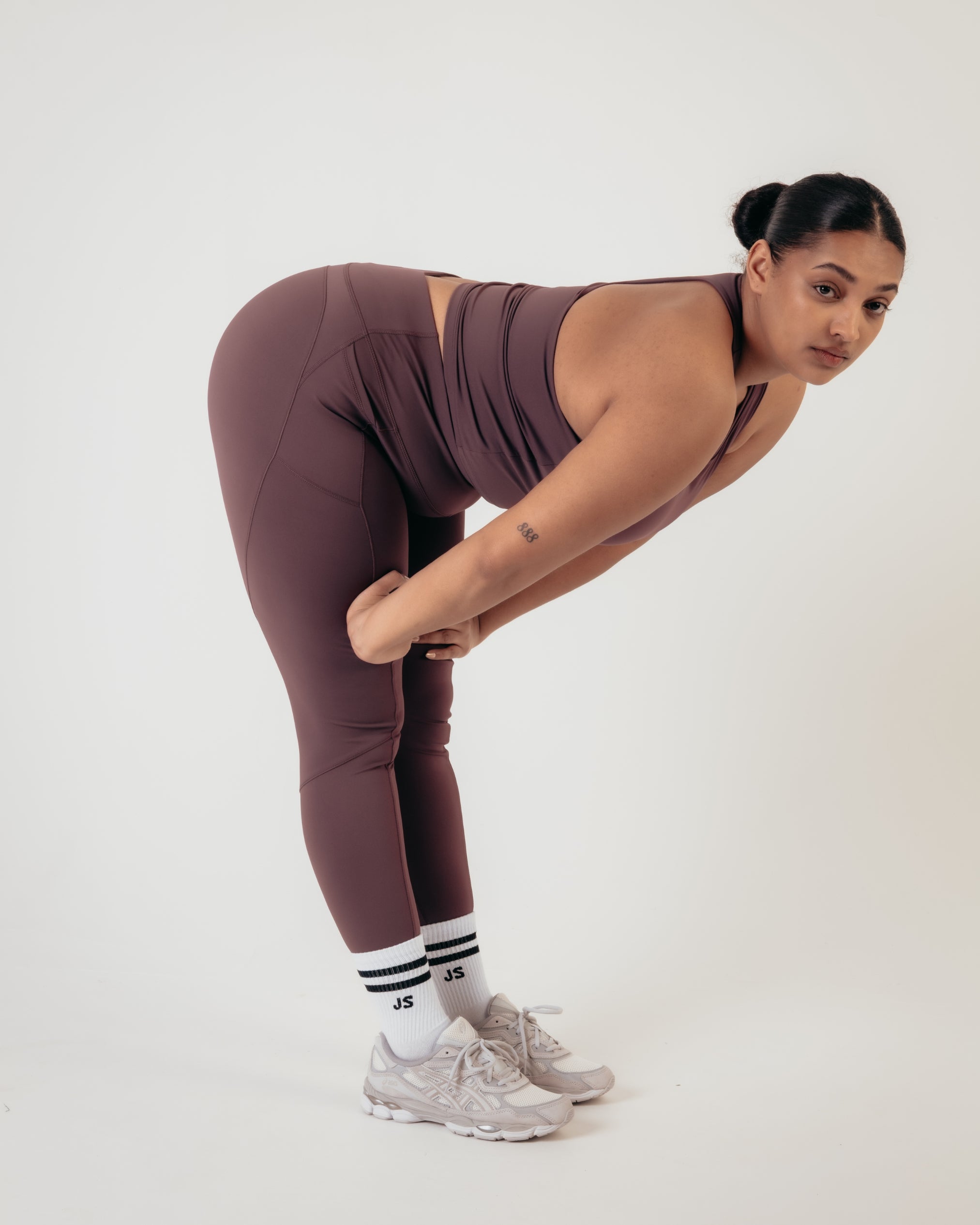 Power High Rise 7/8 Leggings - Burgundy