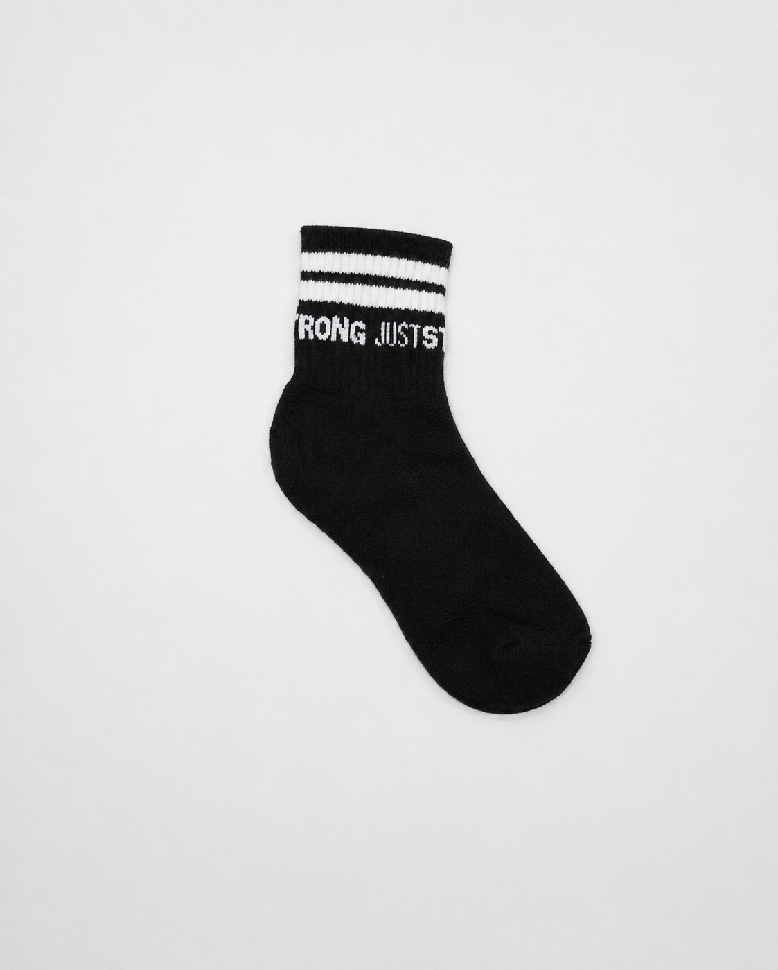 JUSTSTRONG CREW SOCK - Black (PACK OF 3)