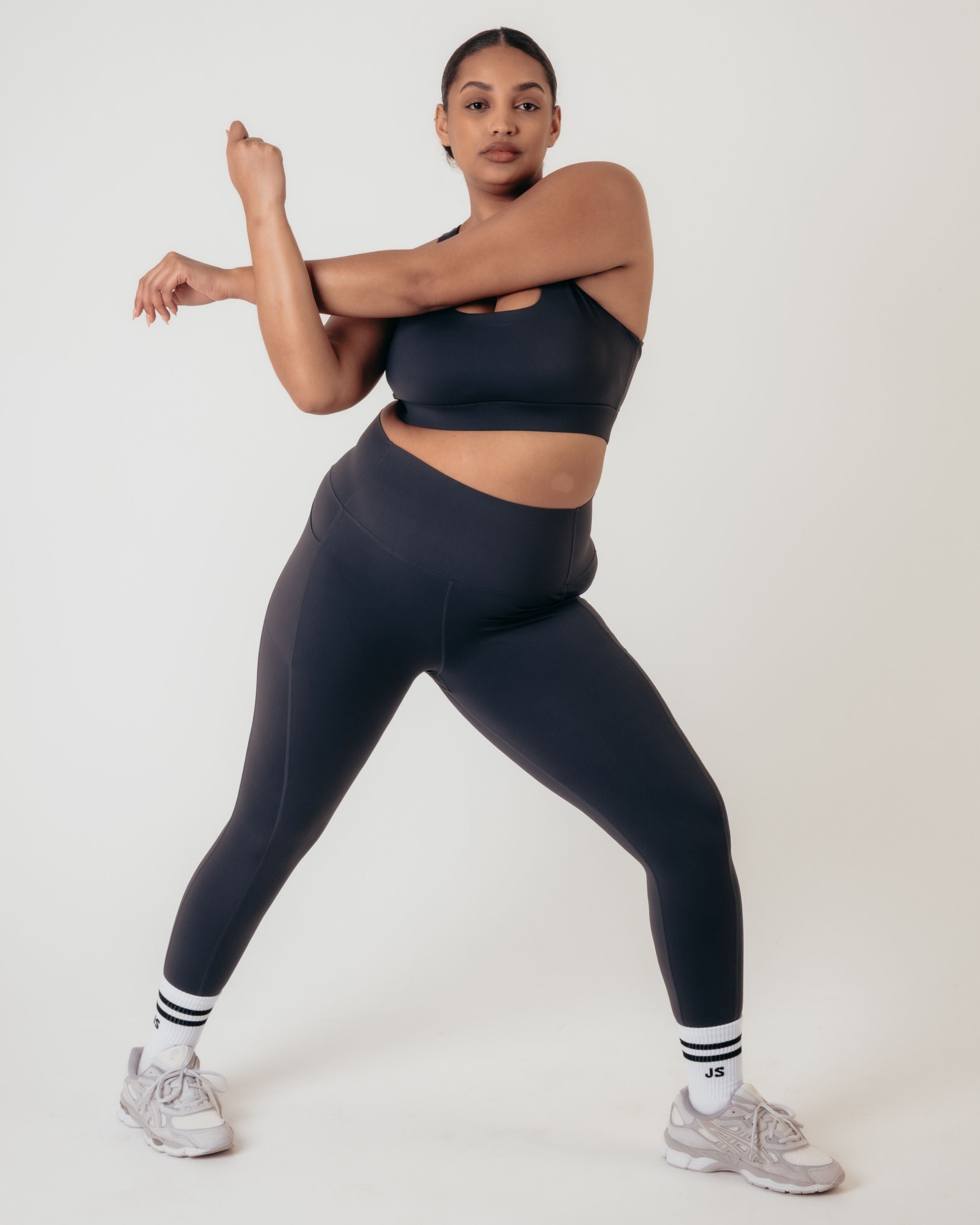 Flex Medium Support Bra - Washed Black