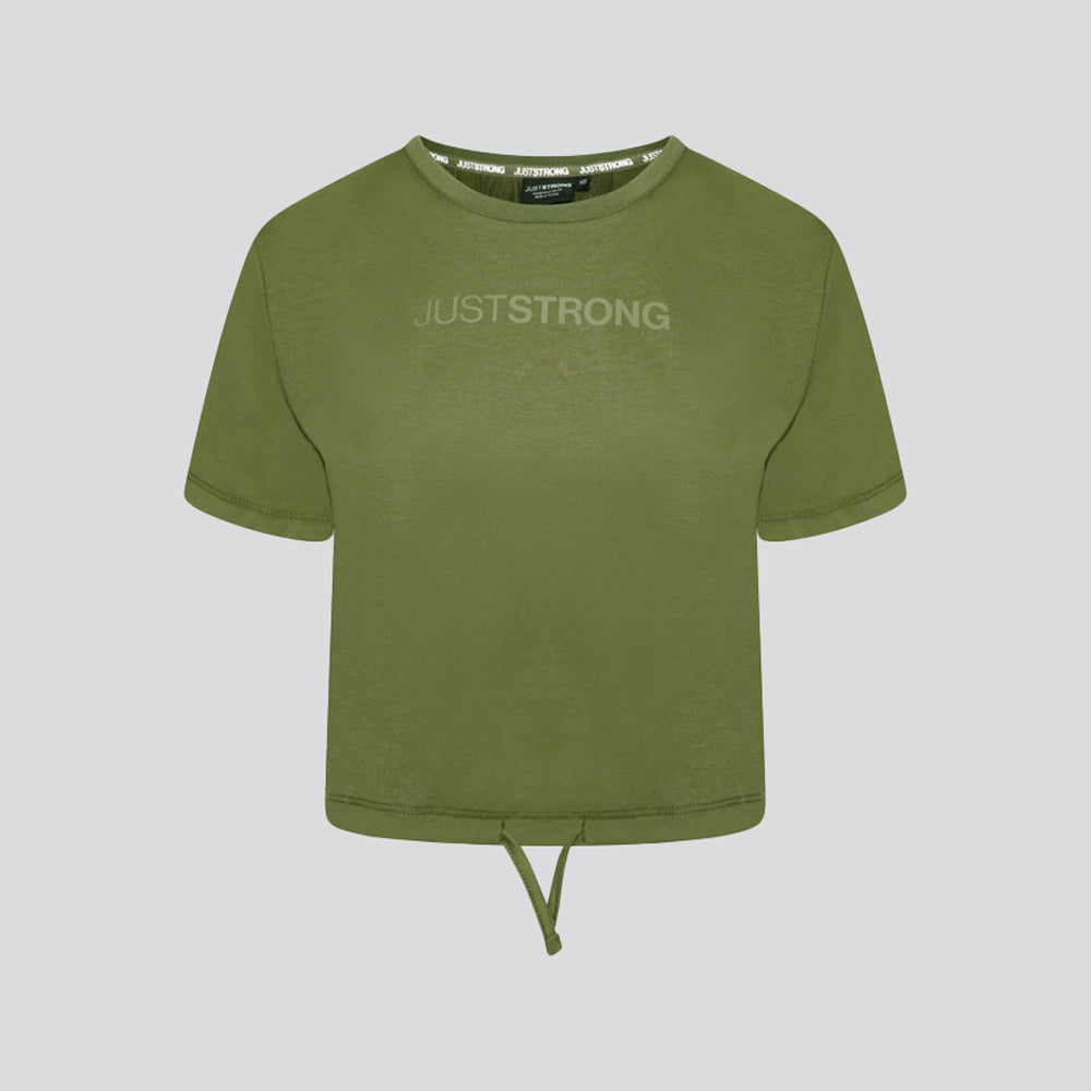 Everyday Drawstring Tee - Military Green