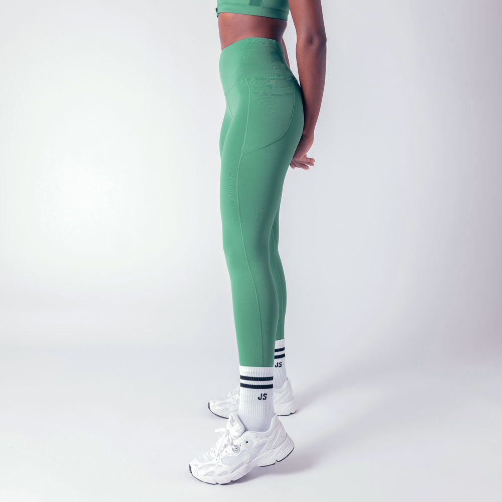 High Rise Genesis Leggings - Emerald Green