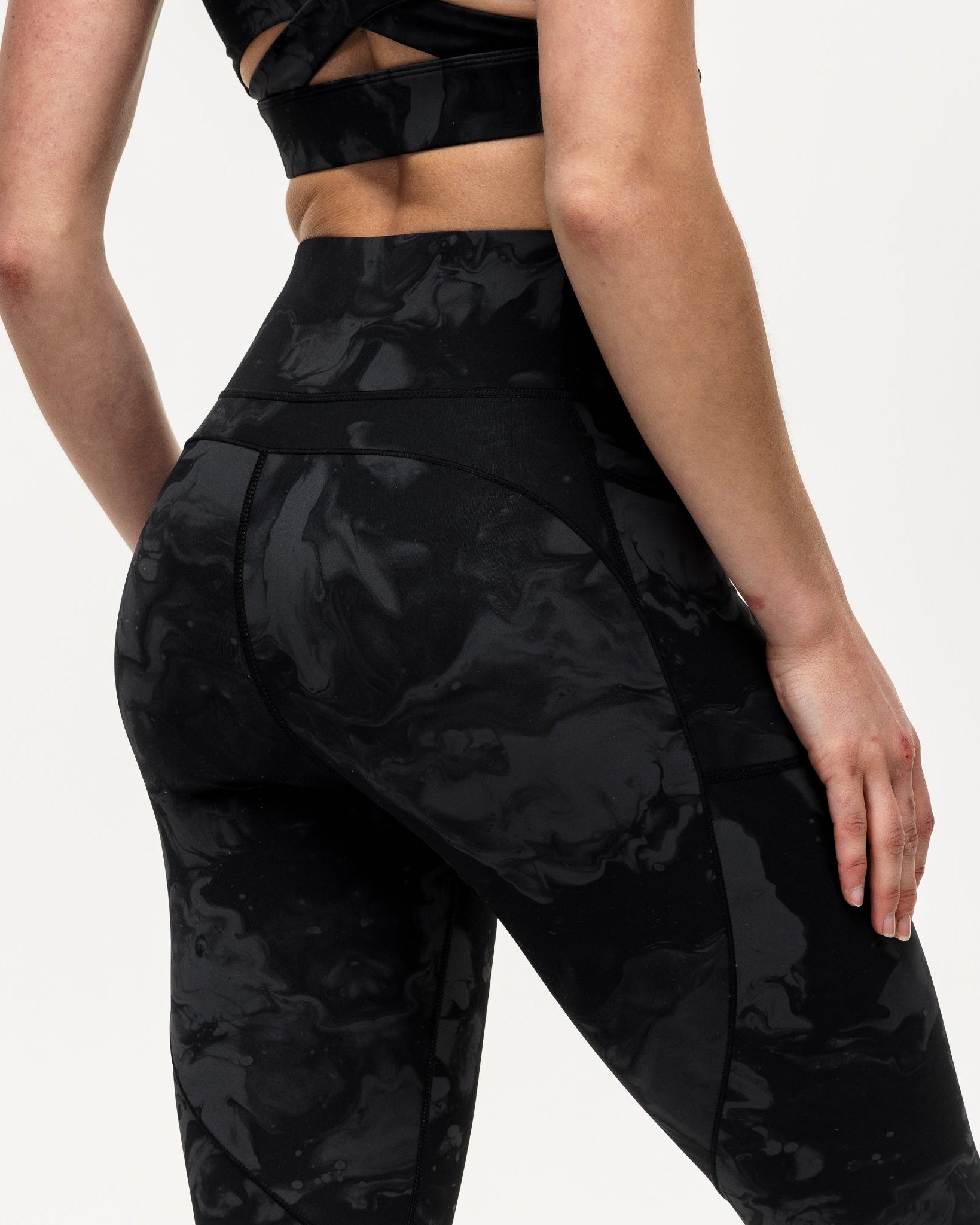 Power 7/8 Training Leggings - Slate Marble