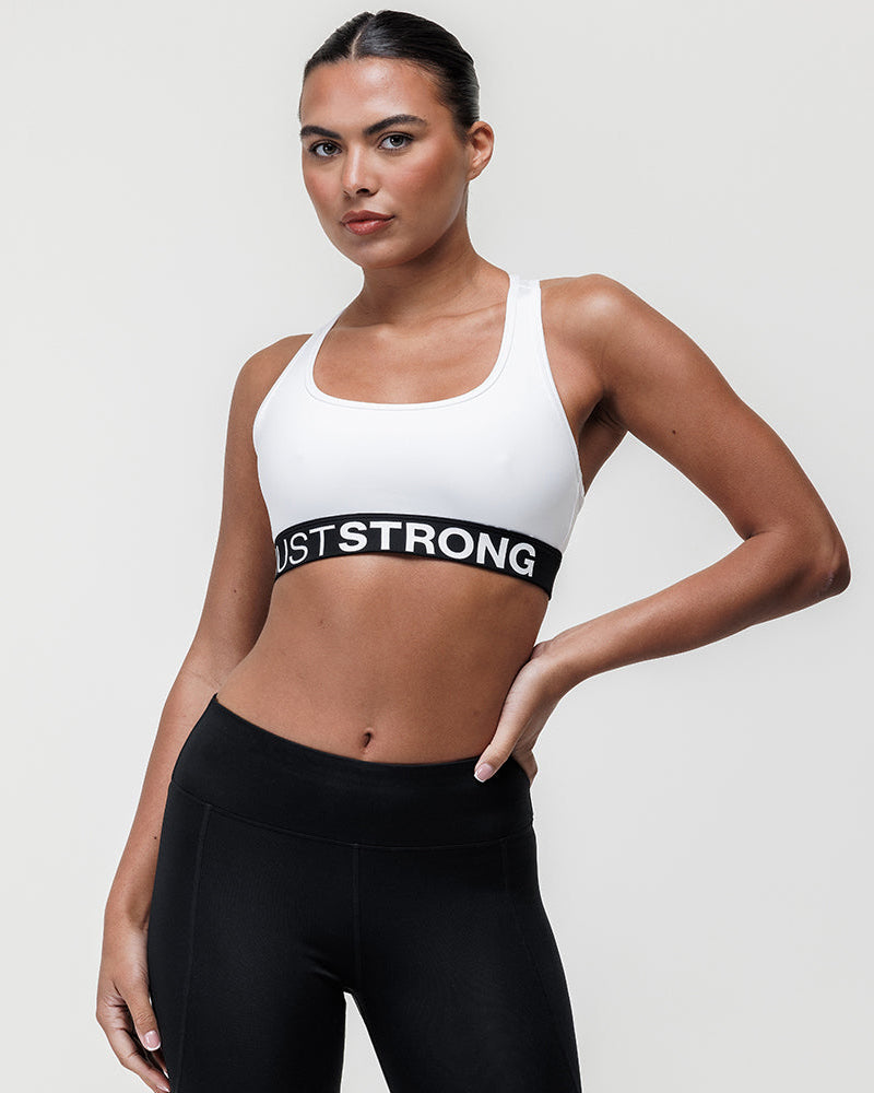 Motion Light Support Bra - White