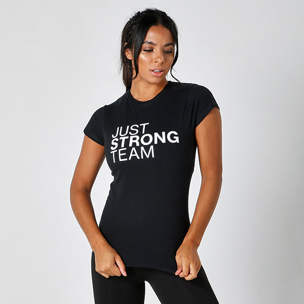 Black Just Strong Team Tee - Exclusive For Ambassadors